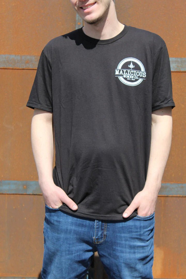 Bitches Against Bullshit Malicious Crew Neck T-Shirt - Black Frost - Malicious Women Co. - Apparel